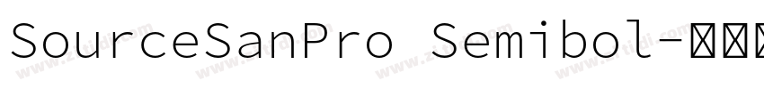 SourceSanPro Semibol字体转换